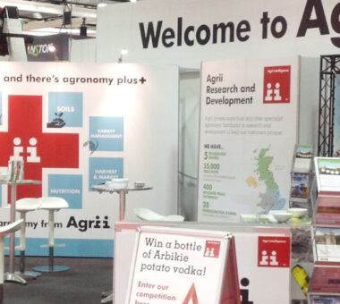Agrii exhibition stand for potato industry event