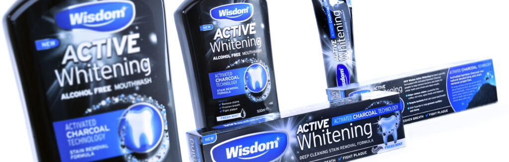 Wisdom Active Whitening branding & packaging design