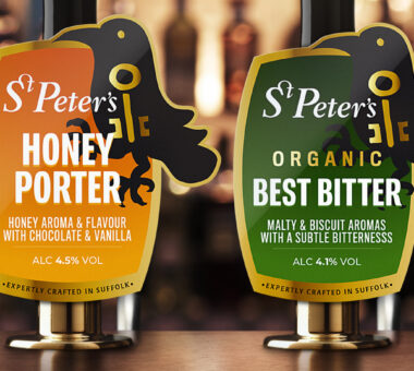 St Peter’s Brewery branding and pump clip designs