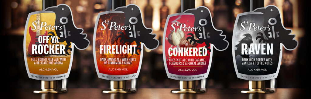 Beer point of sale by Suffolk creative agency The Finishing Post