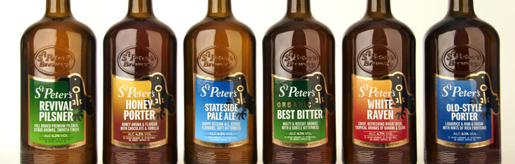 St Peter’s Brewery beer branding and packaging design