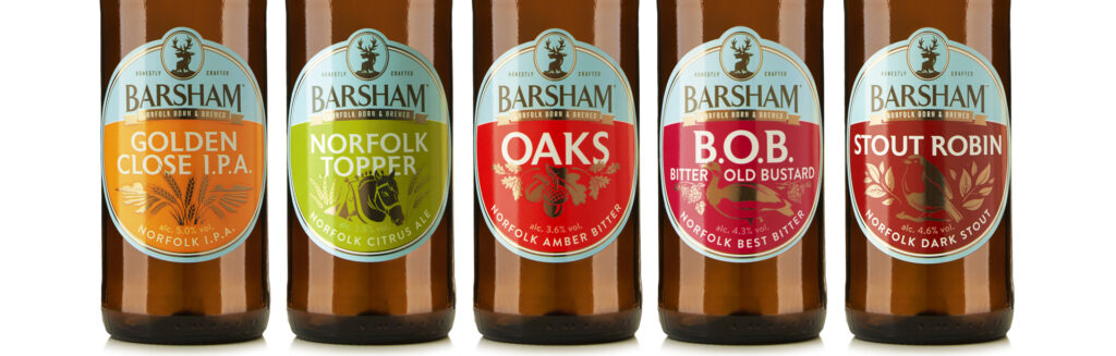Barsham Brewery branding and packaging design