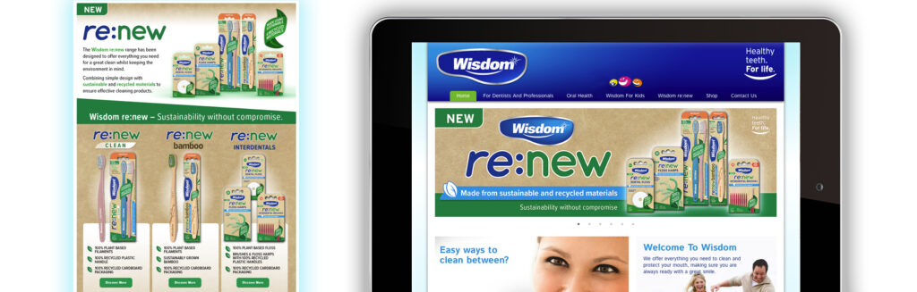 Wisdom re:new Website Content Creation