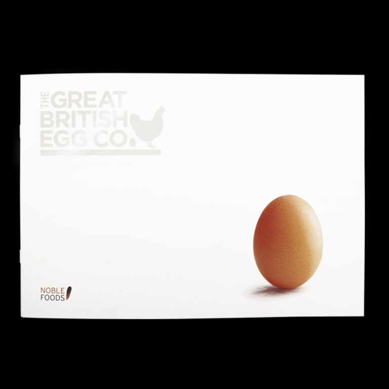 Noble Foods The Great British Egg Co. brochure design The Finishing Post
