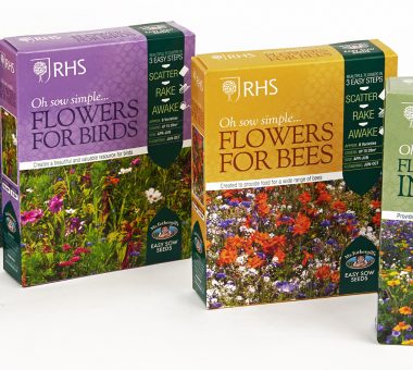 Mr Fothergill’s RHS flower seed mixes packaging design