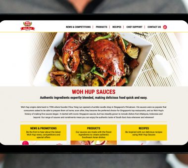 Westmill Woh Hup Sauces website design