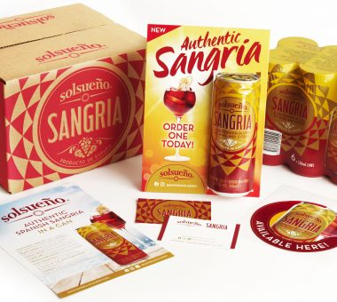 Solsueño Sangria launch promotion, packaging design & point of sale
