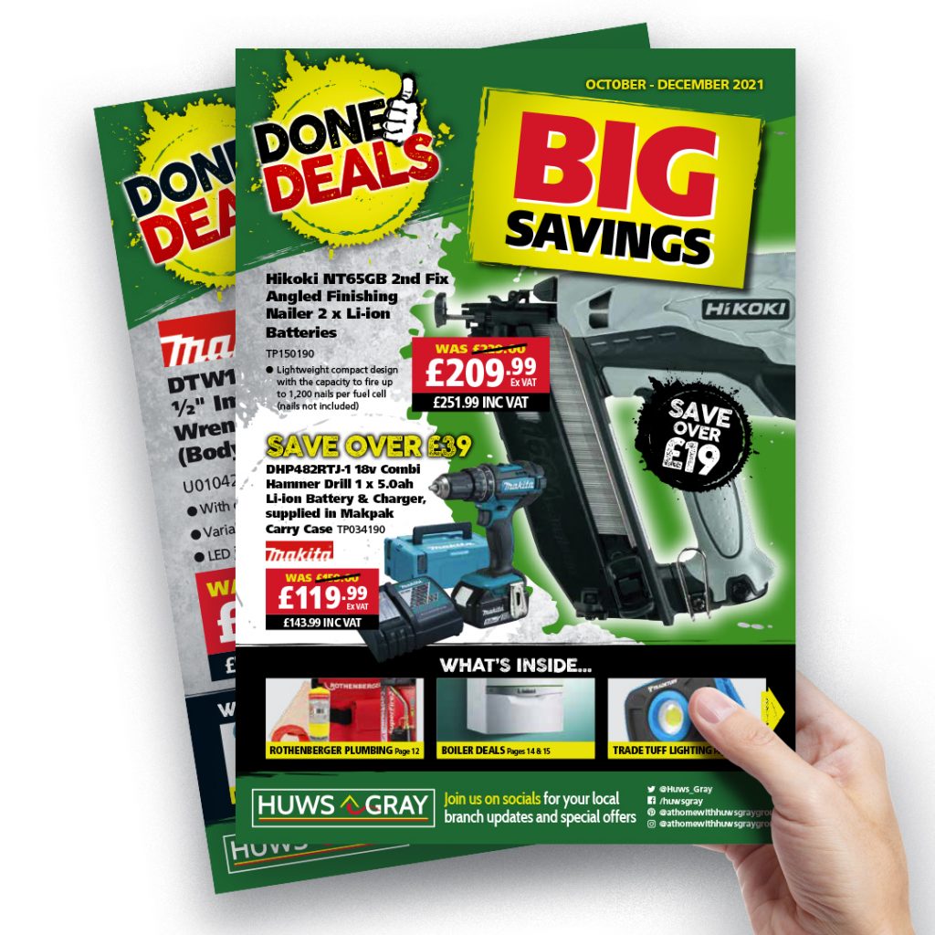 Huws Gray ‘Done Deals’ branding and marketing brochure design