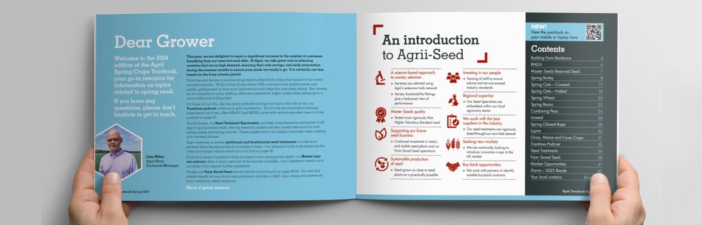 Agrii-Seed agronomy brochure design