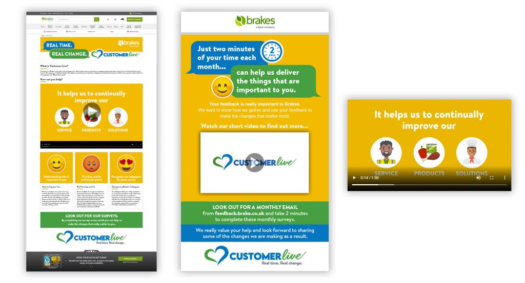 Brakes Customer Live promotional advertising campaign