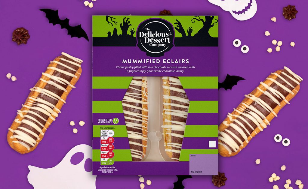 The Delicious Dessert Company Limited Edition Halloween packaging design