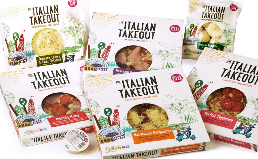 Bakkavor The Italian Takeout branding & packaging design