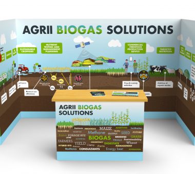 Agrii exhibition graphics & literature for The World Biogas Expo