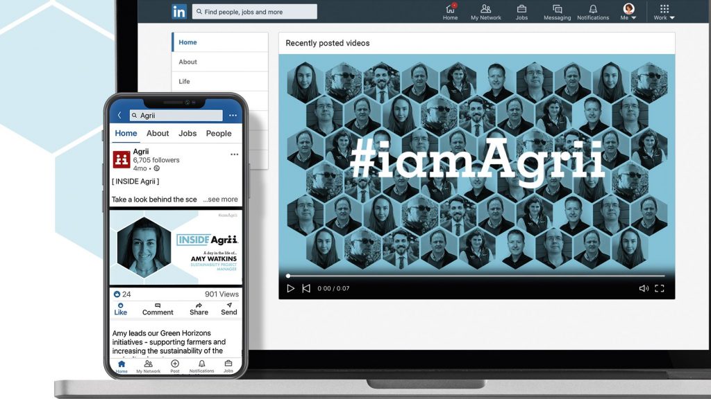 Agrii HR campaign digital & social content