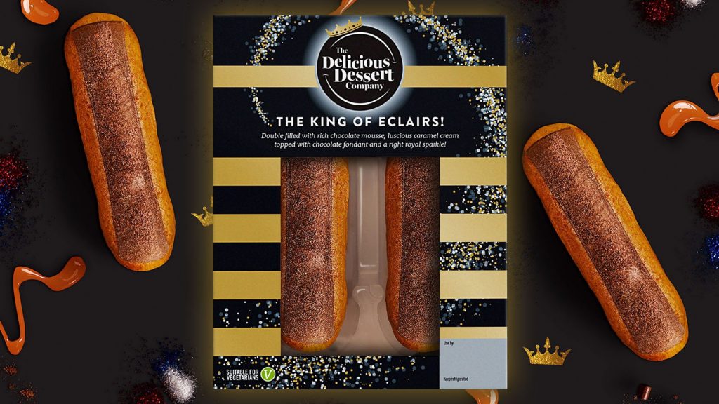 Limited Edition King of Eclairs Packaging Design for The Delicious Dessert Company