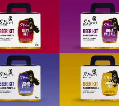 Beer brewing kit packaging design for St Peter’s Brewery