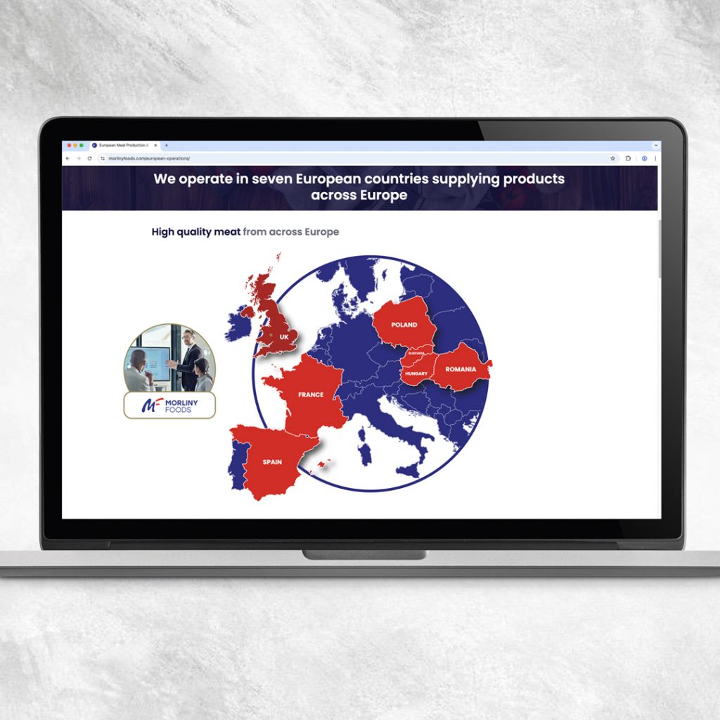 Morliny Foods PowerPoint Presentation & Website Graphics