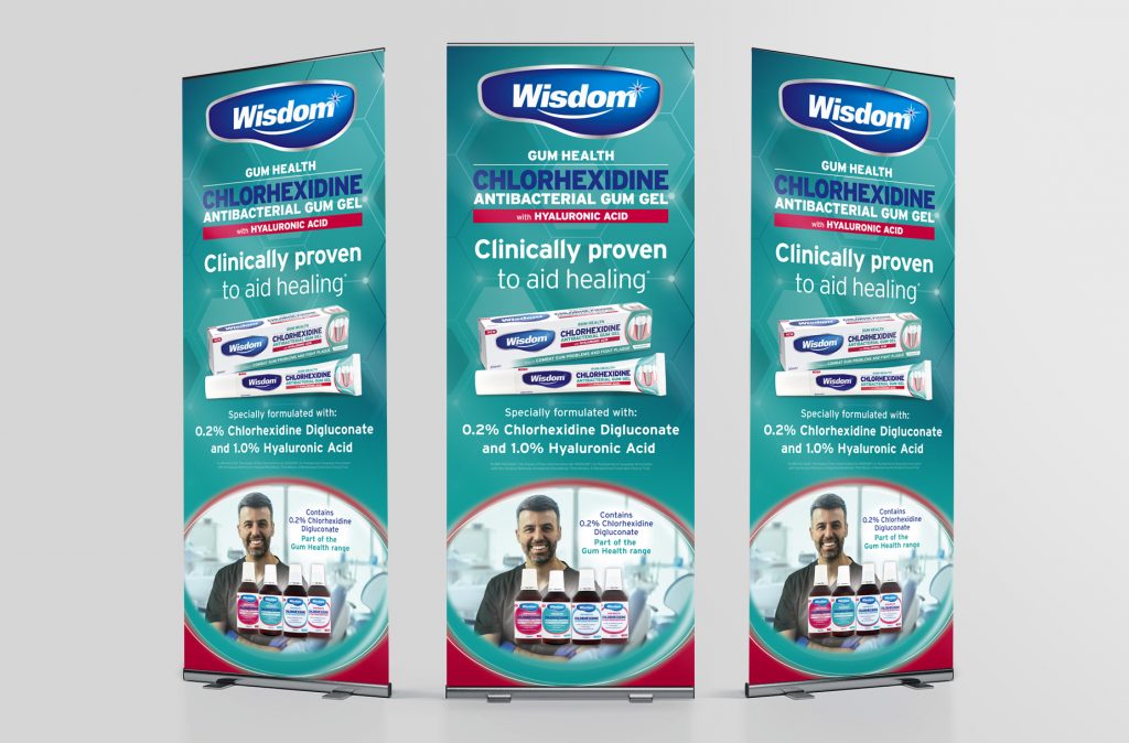 Wisdom Toothbrushes Chlorhexidine oral care advertising & exhibition